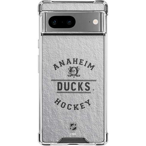 NHL Anaheim Ducks Black Text Google Pixel 8 Clear Case